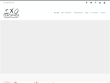 Tablet Screenshot of exosigns.fr